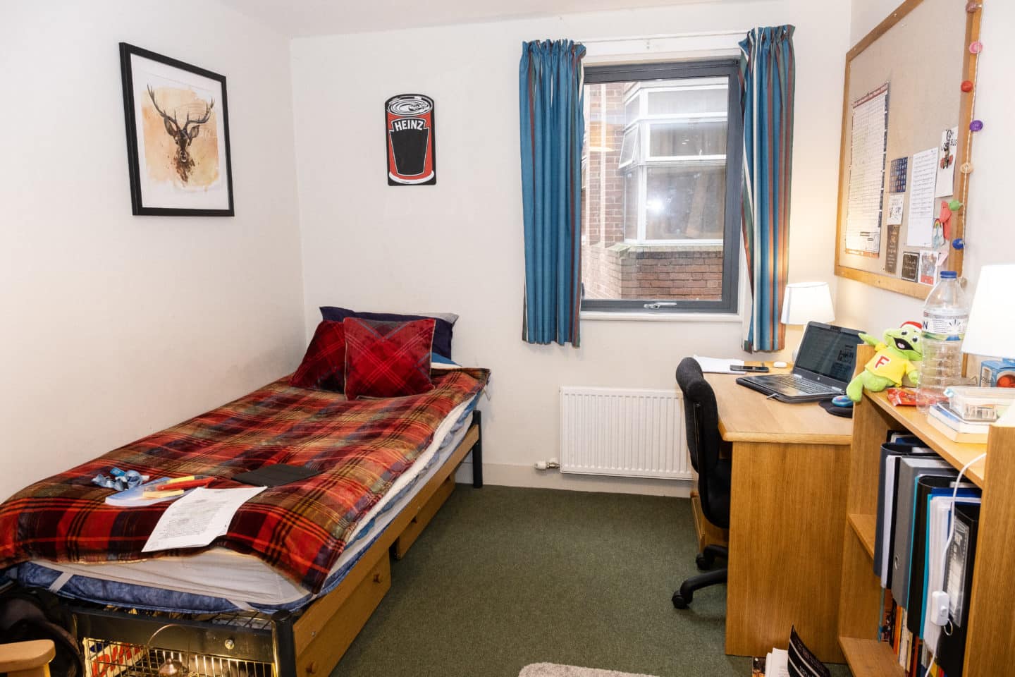Student bedroom in the Dame Louise Johnson Building on Little Clarendon Street