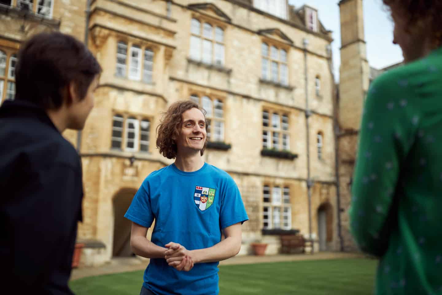 Student helper at an Open Day at Lincoln College