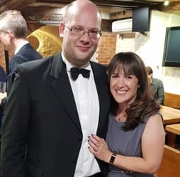 Photo of Guy and Anne Perry at gaudy
