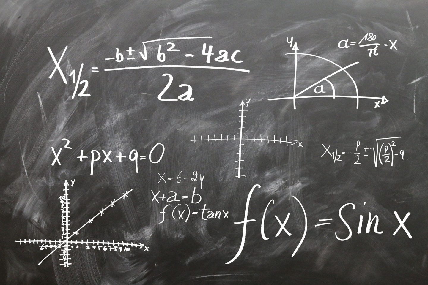 Algebra on a chalkboard